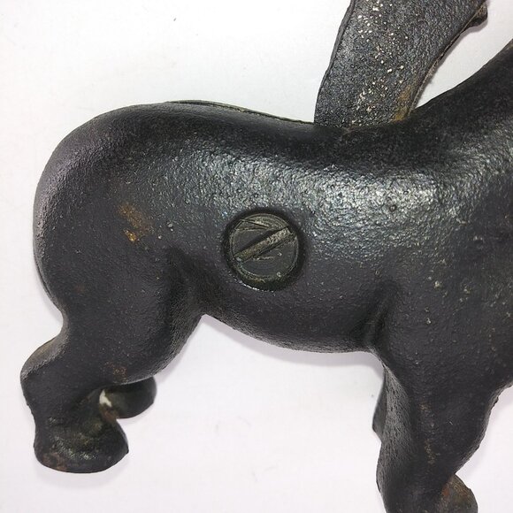 Vintage Cast Iron Black Labrador Dog Nutcracker Mechanical Primitive - Picture 9 of 10